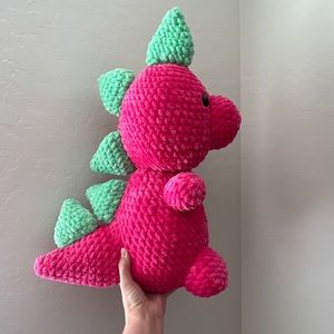 Jumbo Chunky Crochet Dinosaur Plushie